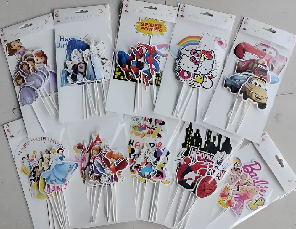 Cartoon Set Cake Topper