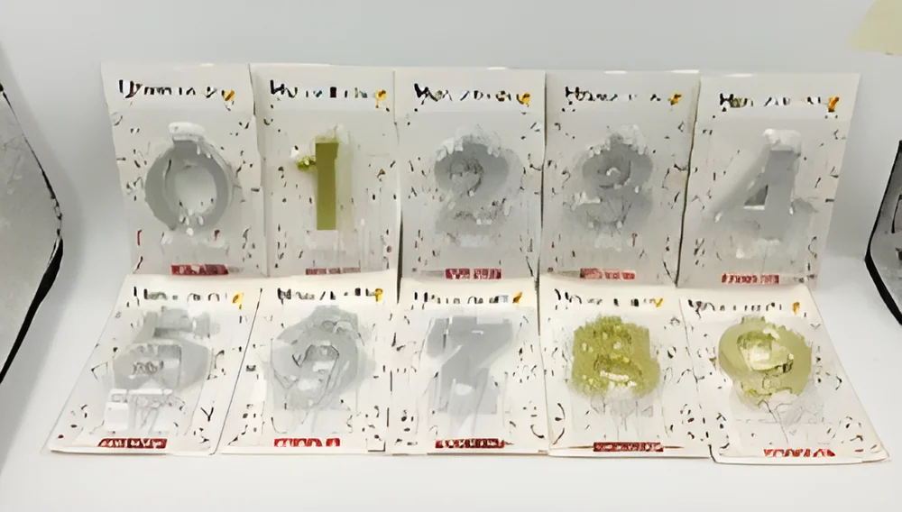 Number Candle – Large 7cm Gold Plated Numbers (Short Holder)