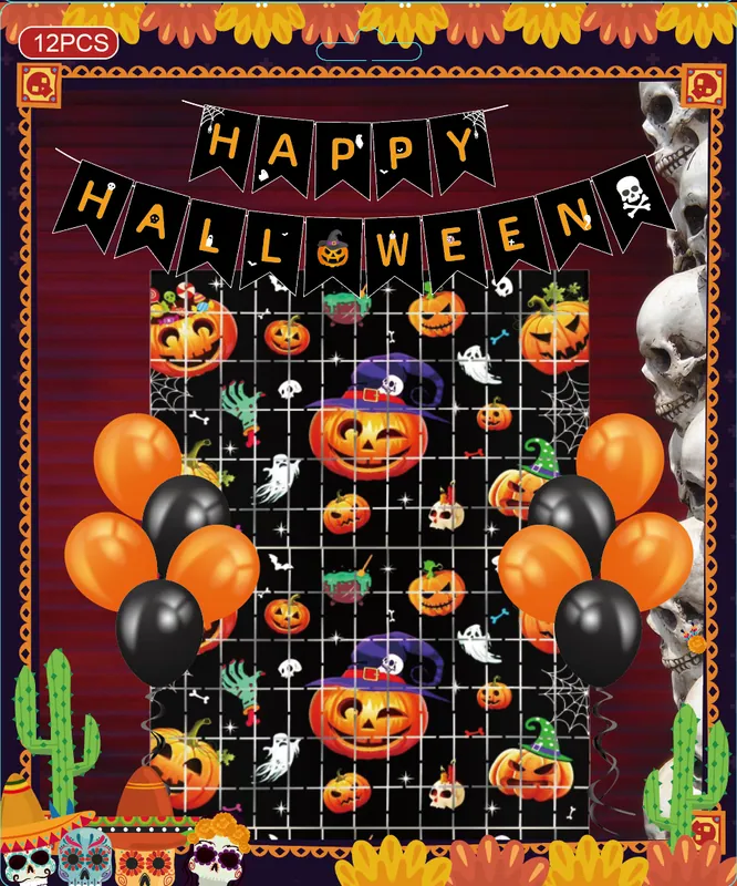 Halloween Decoration Kit – 12 pcs