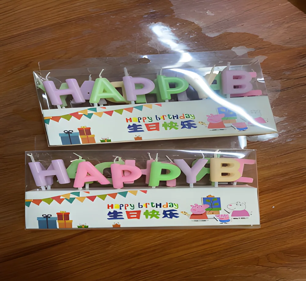Birthday Candle – Pvc13 Letter Crystal (White Box)