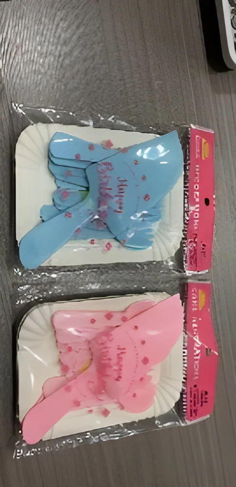 Birthday Candle – Hook Bag 10 Plates, 10 Forks + Knife