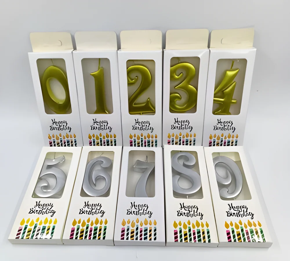 Number Candle – Big Digit Paint (Boxed)