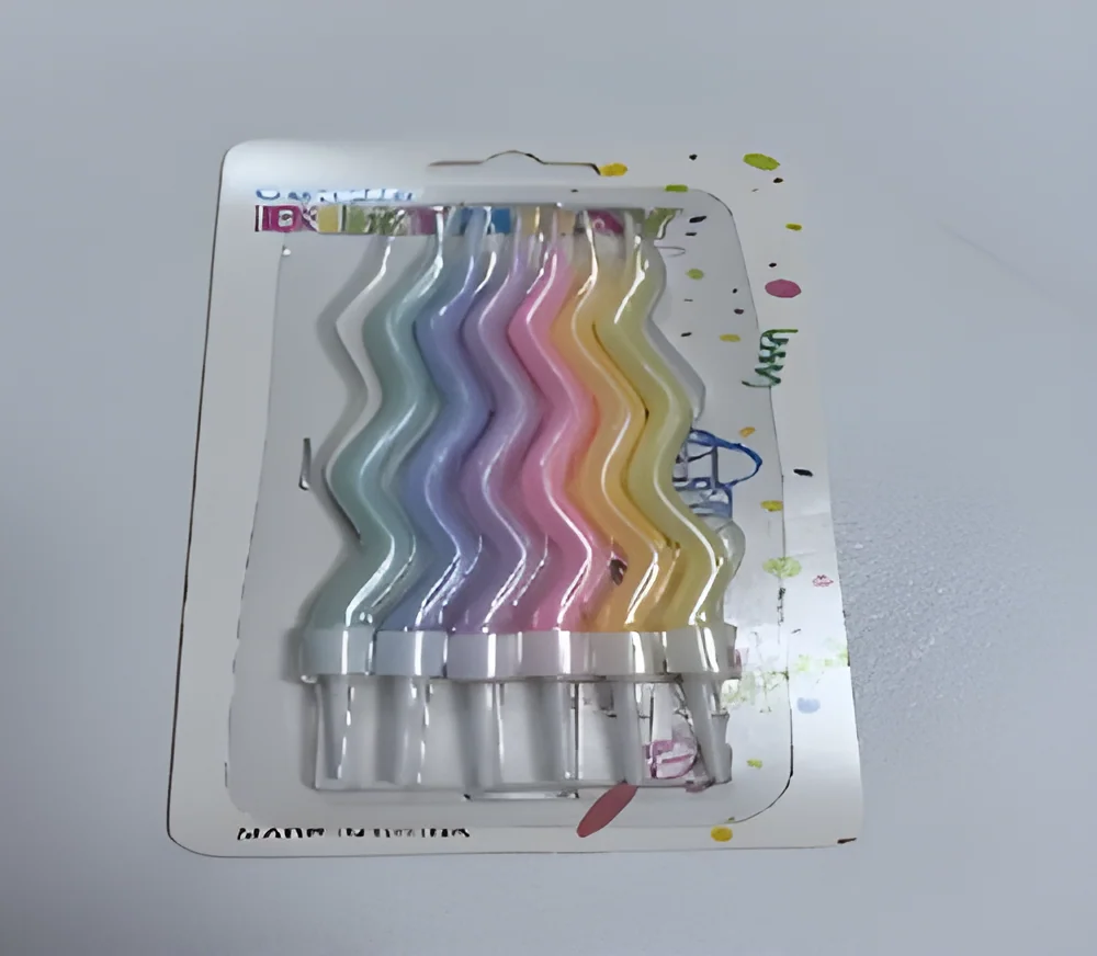 Birthday Candle – Dance Pearlescent Macaron Card