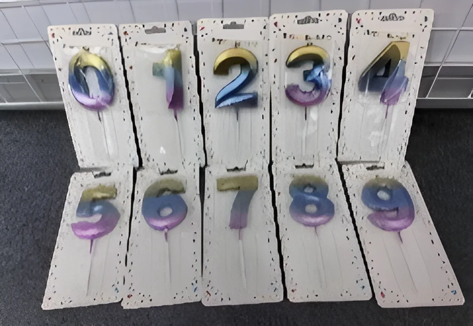 Birthday Candle – 7cm Diamond 3 Color Gradient