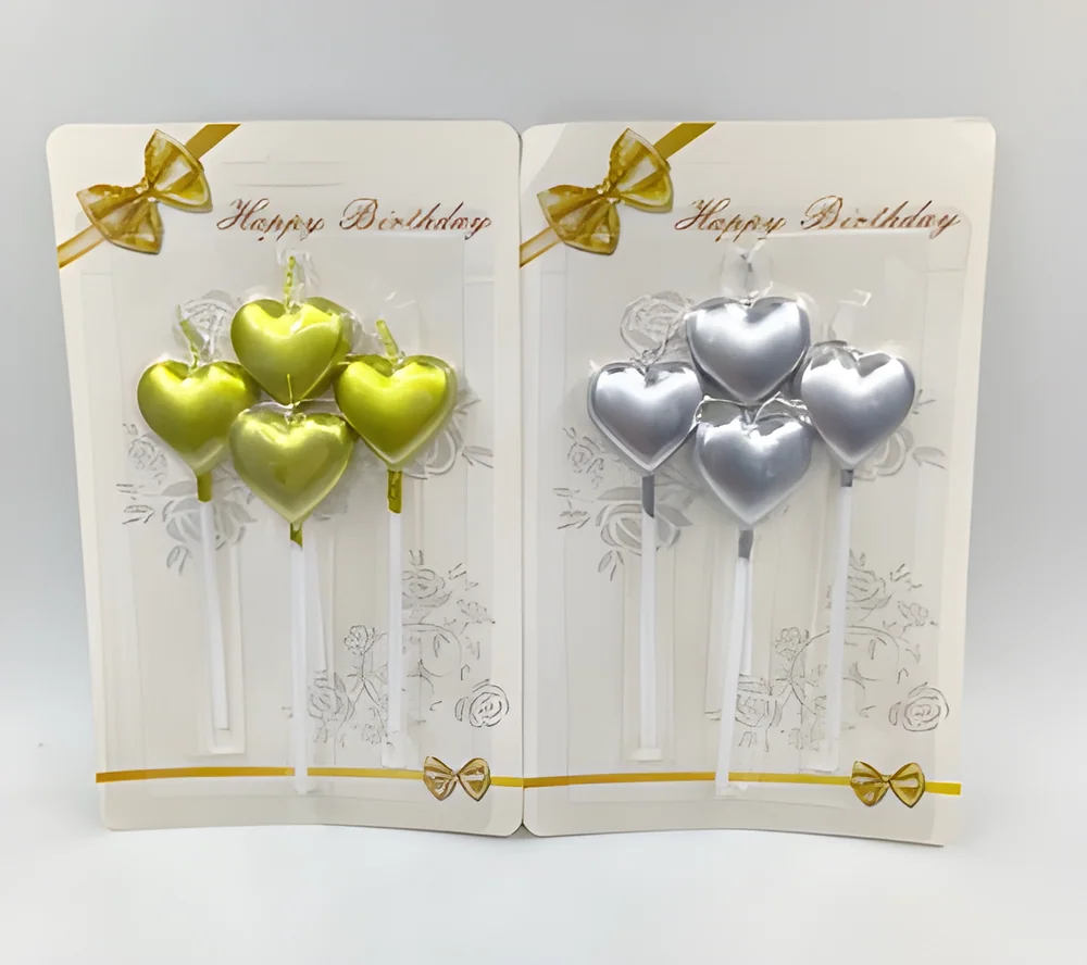Birthday Candle – Short Pole 4P Painted