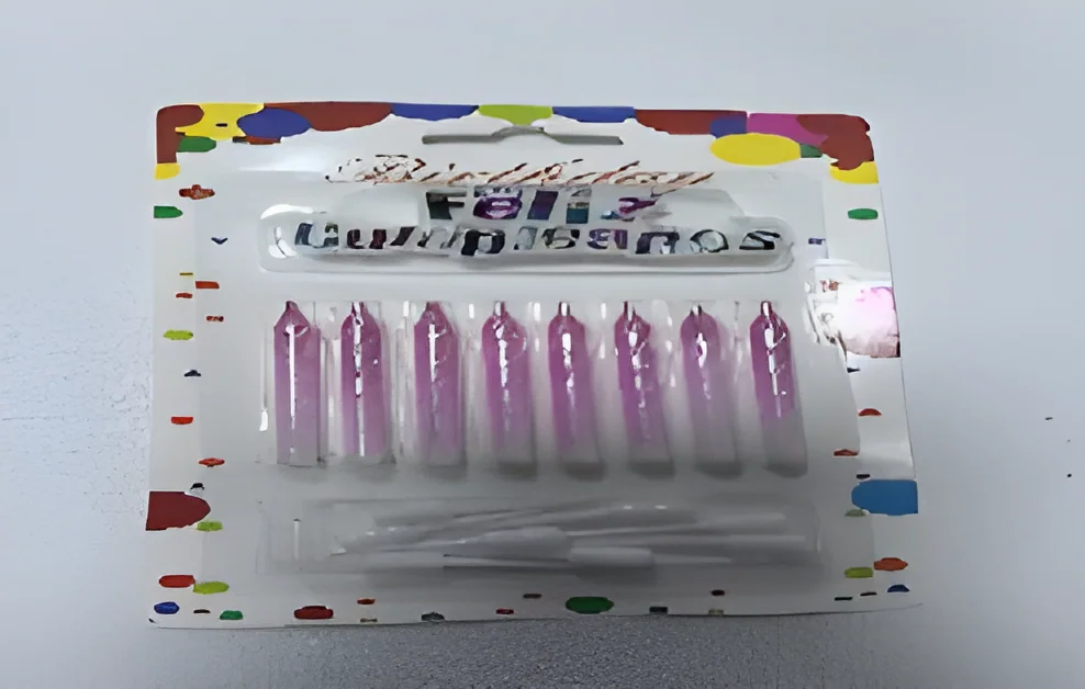 Birthday Candle – 8 Separate Gradient Colors + Spanish Cake Topper