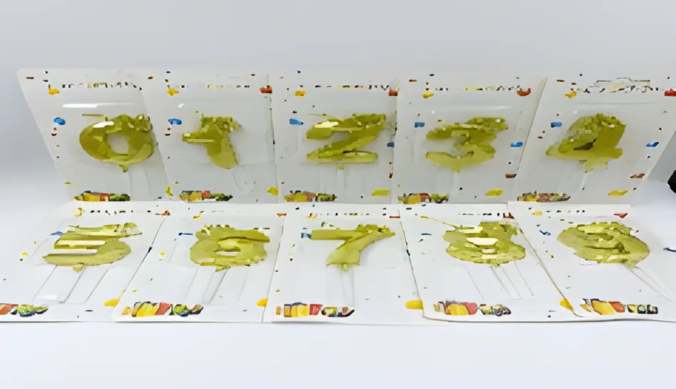Number Candle – New Crown Diamond Digital Gold Plating