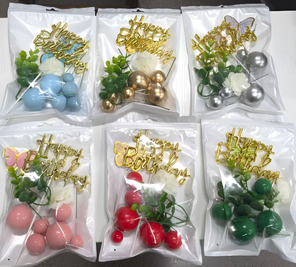 Floral Cake Topper Set