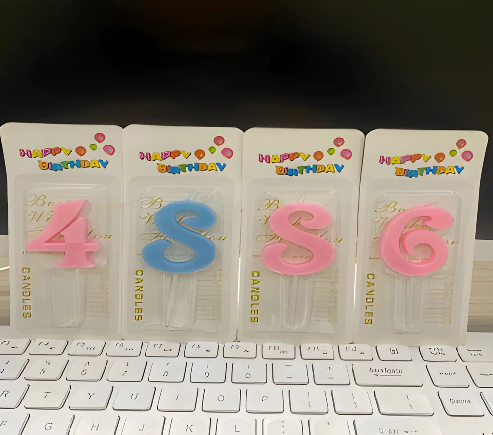 Number Candle – Big Digital Crystal (Blister Card)