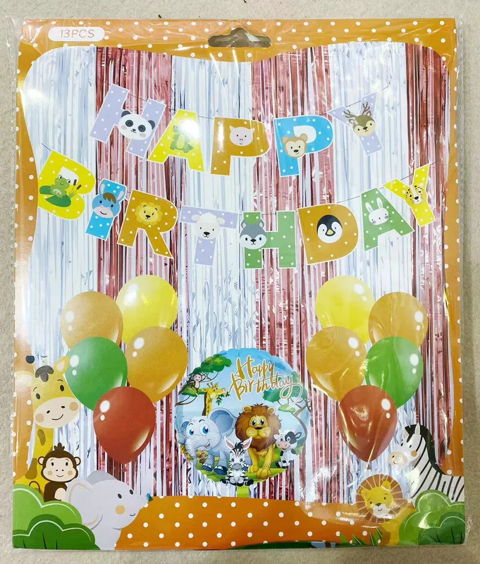 Cartoon Birthday Decoration Kit – 13 pcs – Style 1