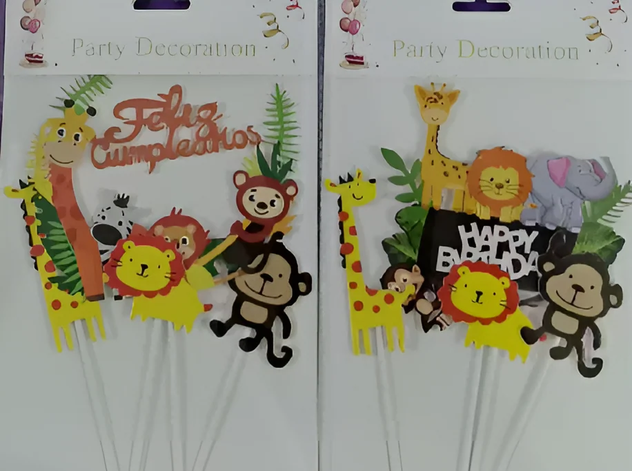 Giraffe 4-piece Set Cake Topper