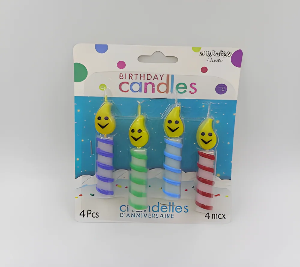Flame Smiley + Rod Candle