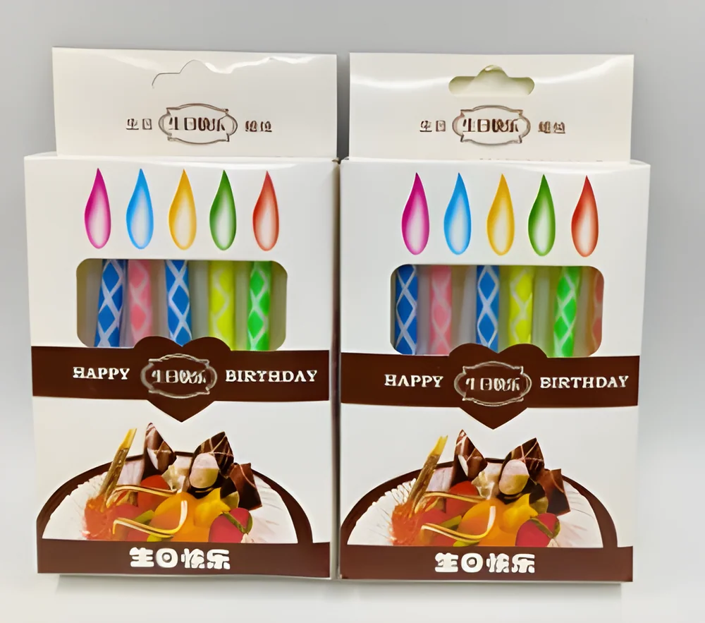 Birthday Candle – Diamond-shaped Box of 12 Pieces