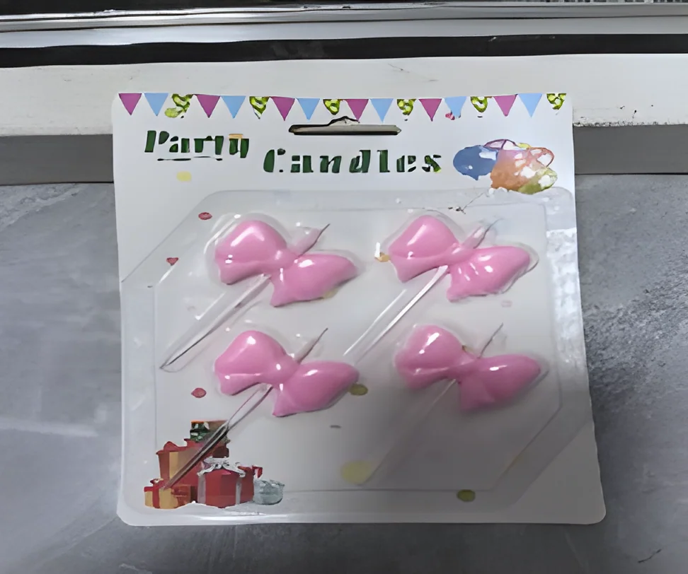 Birthday Candle – 4 Blister Card Bows