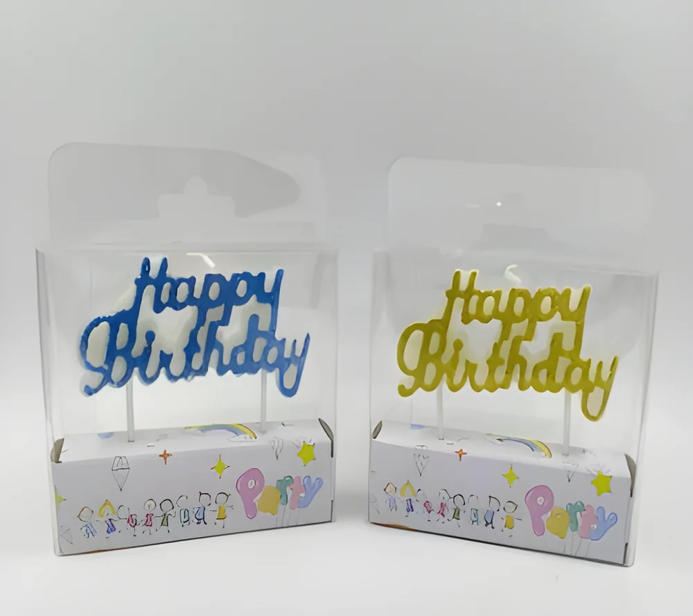 Birthday Candle – PVC Box Glitter Happy