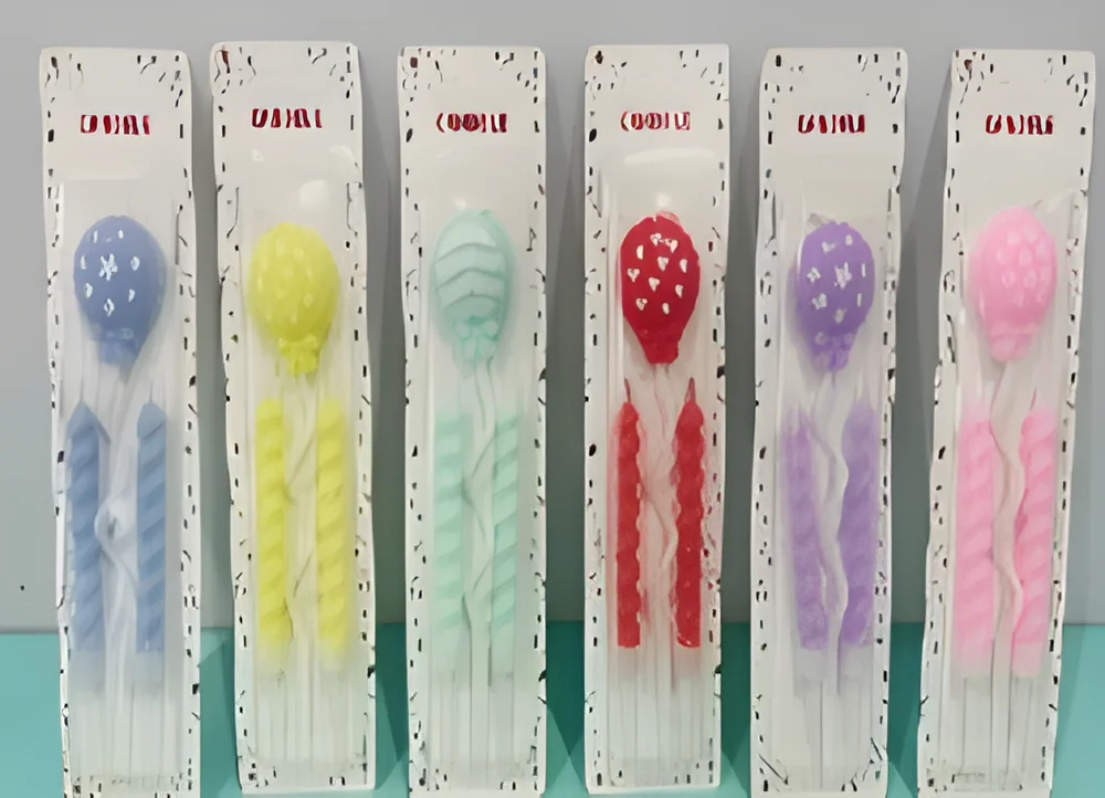 Macaron Color Spiral + Balloon Candle