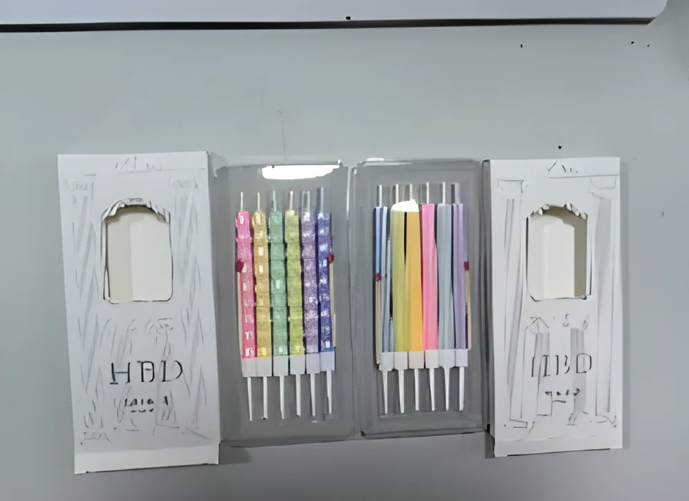 Birthday Candle – Boxed Pearlescent Maca Bamboo .linear Streamer+match