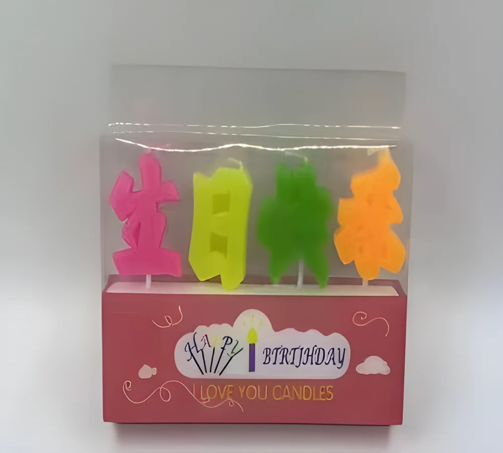 Birthday Candle – PVC Happy Birthday (Crystal)