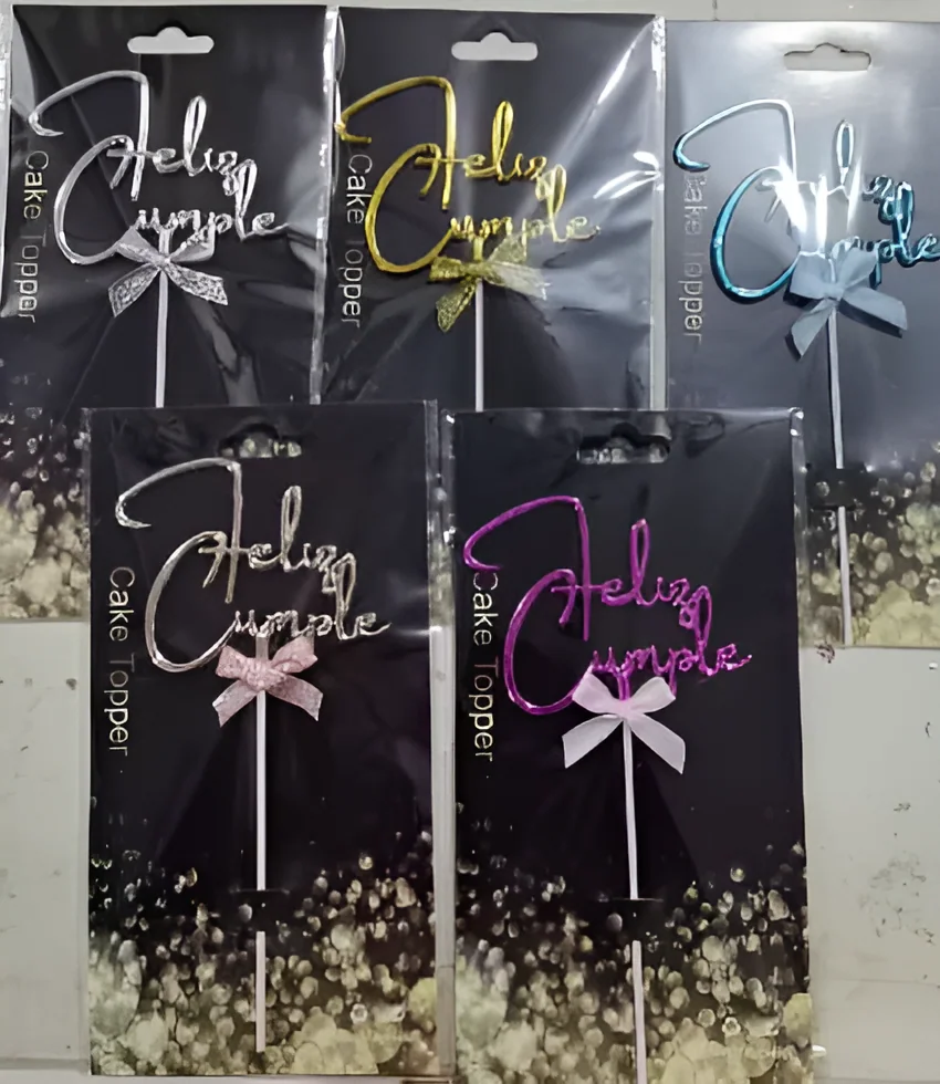 Feliz Cumpleaños Cake Topper – Style 1