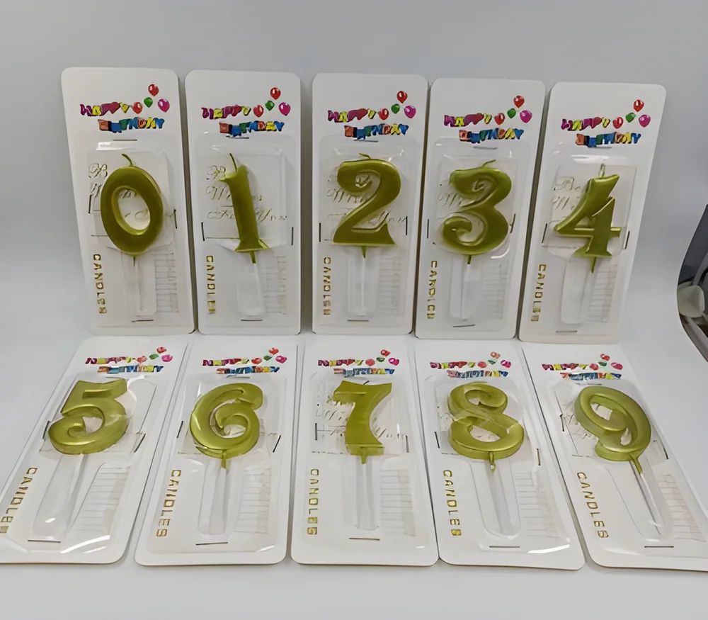 Number Candle – Big Digit Paint (Blister Card)