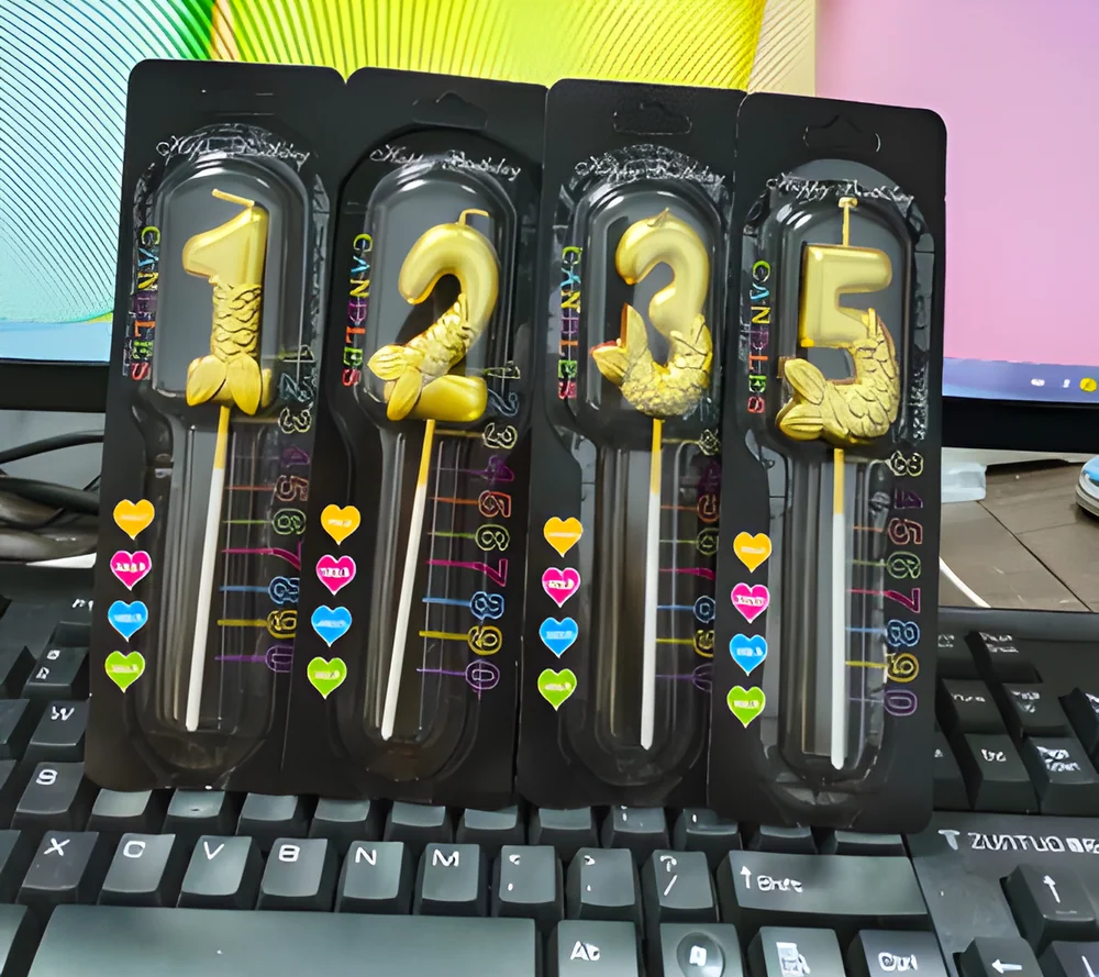 Number Candle – Fishtail Number