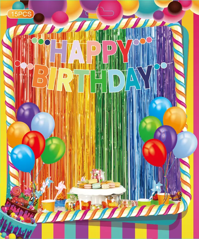 Colorful Birthday Decoration Kit – 15 pcs