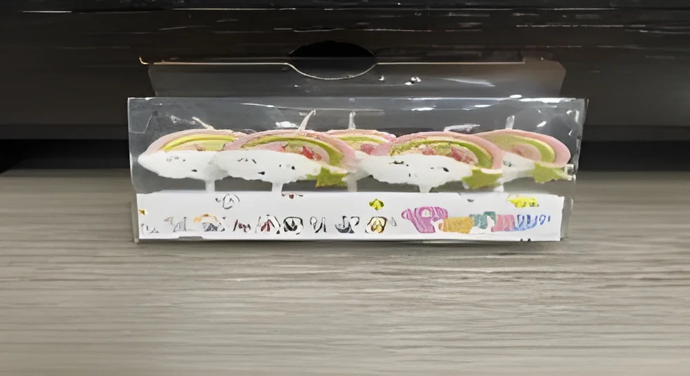 Smiley Cloud Rainbow Candle PVC 5 pcs