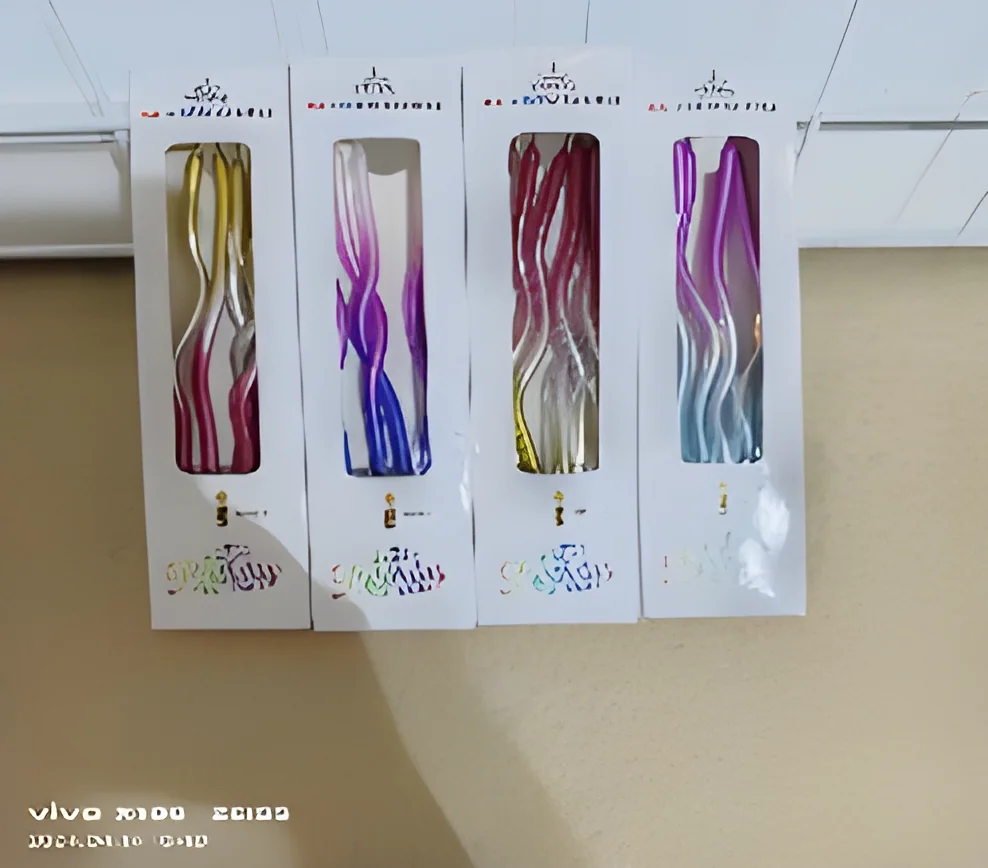 Birthday Candle – Box of 6 Curved Gradient Colors