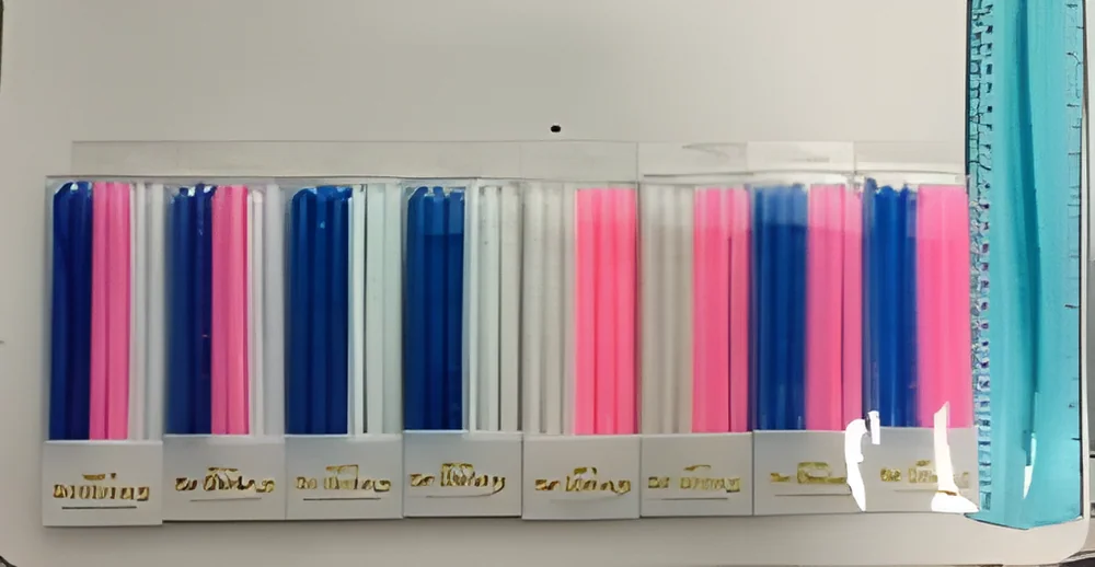 Pvc12 Pieces of Bright Oil Gold Powder Dot Rod Candle