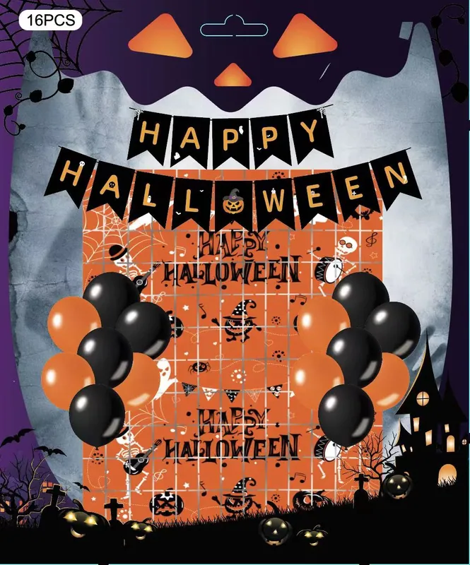 Halloween Decoration Kit – 16 pcs