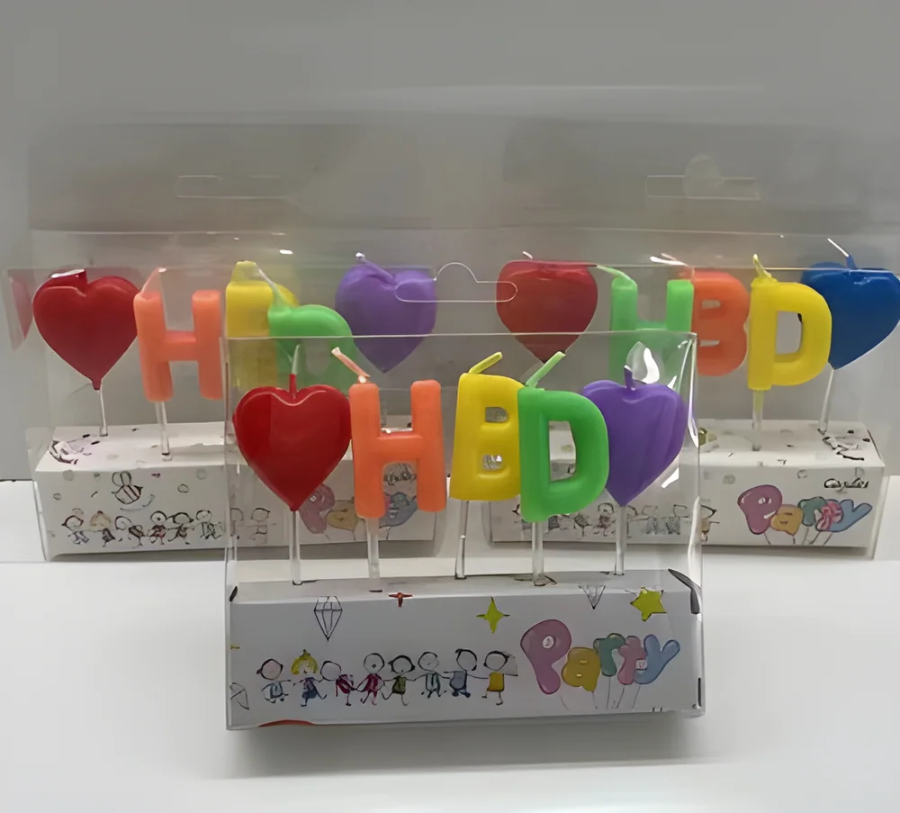 Birthday Candle – PVC HBD Heart