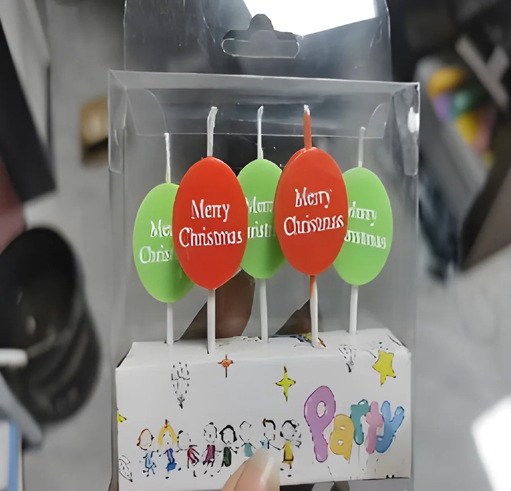 Birthday Candle – PVC Christmas Letters