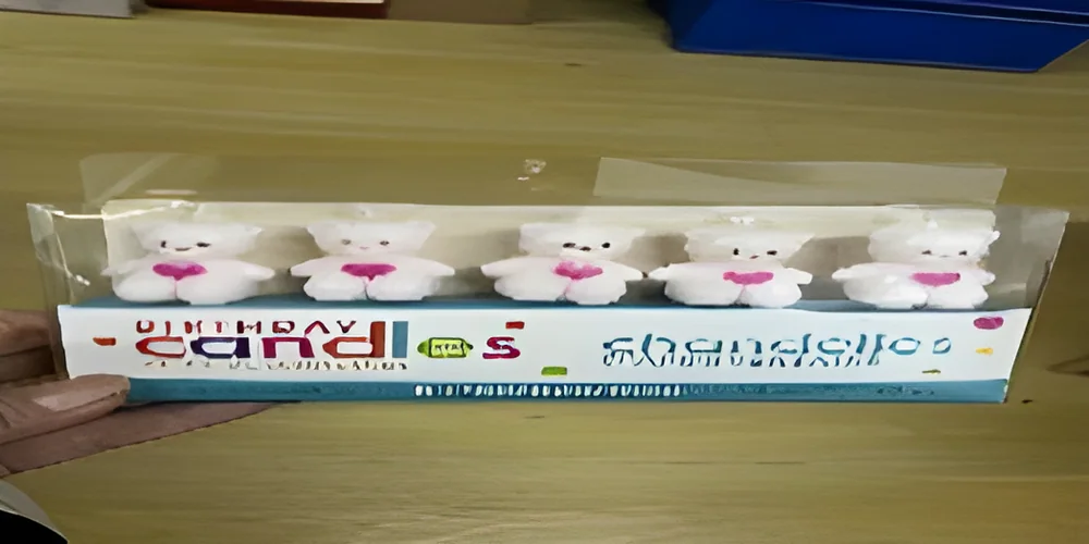 Birthday Candle – PVC 5-pack Care Bears