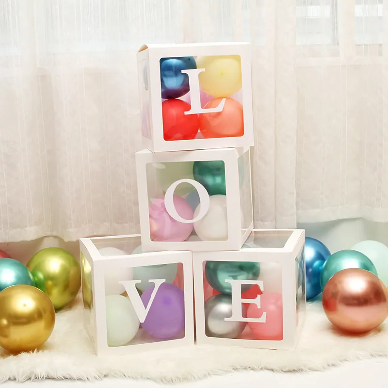 Balloon Box – Love – 30×30×30 cm – Style 1