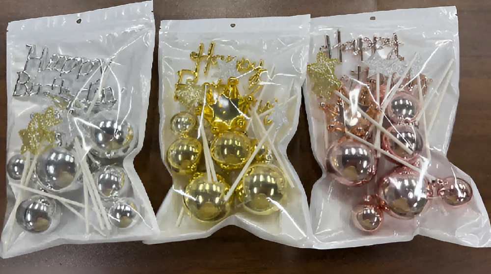Cake Topper Ball Set – Style 1