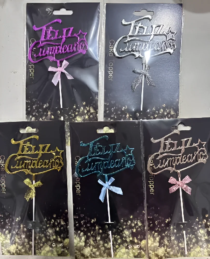 Feliz Cumpleaños Cake Topper – Style 4