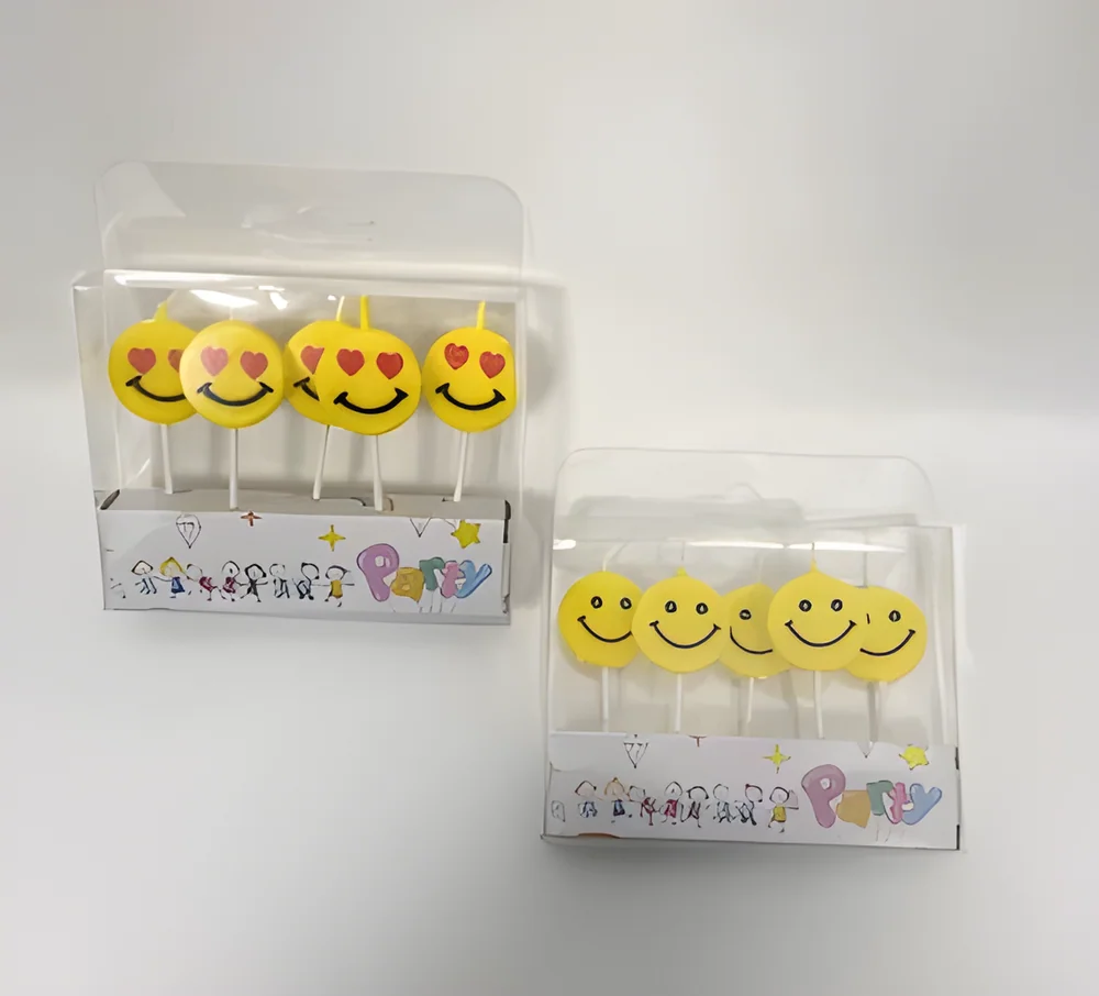 Birthday Candle – PVC Smiley Face