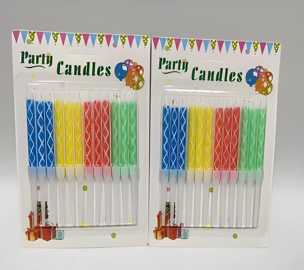 Birthday Candle – 12 Rhombus Crystals