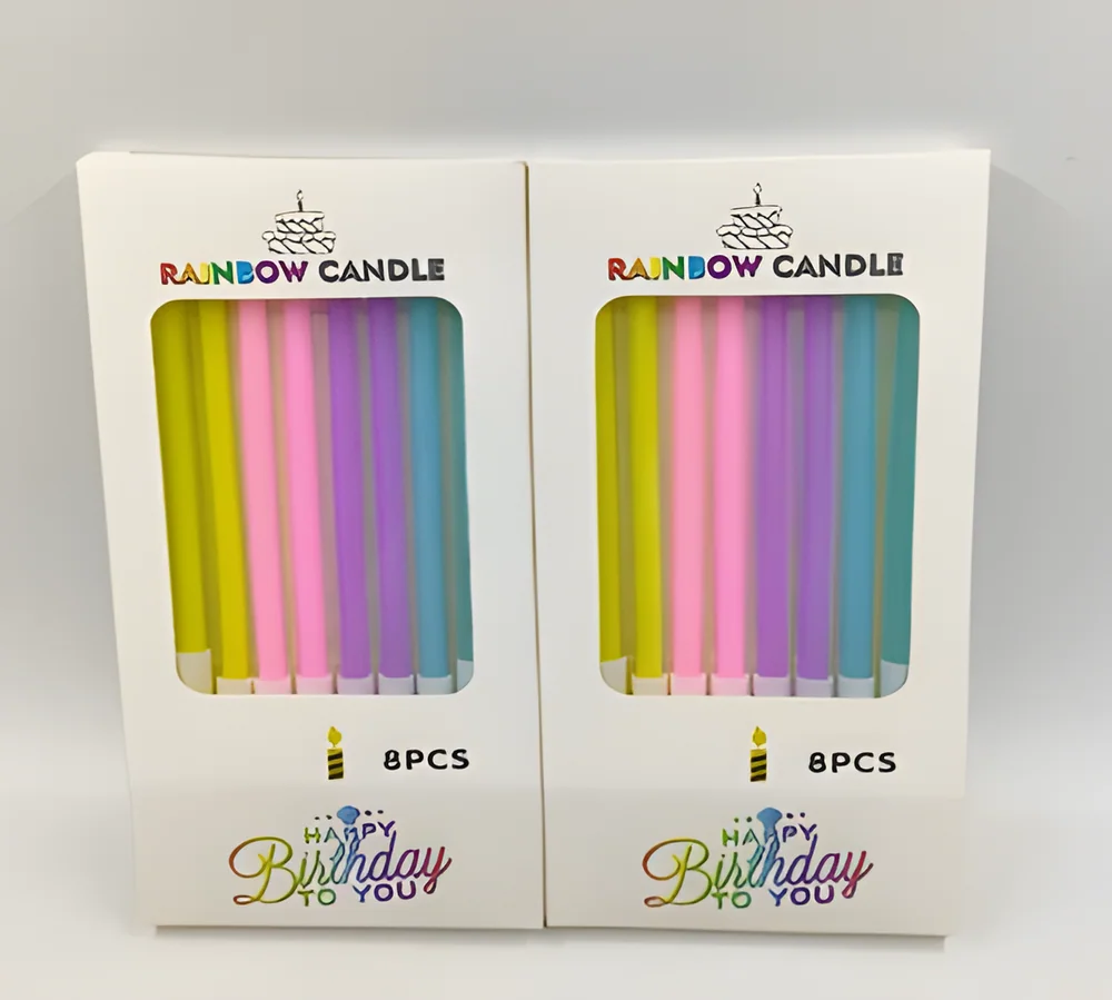 Birthday Candle – White Box Crystal 8 Pieces
