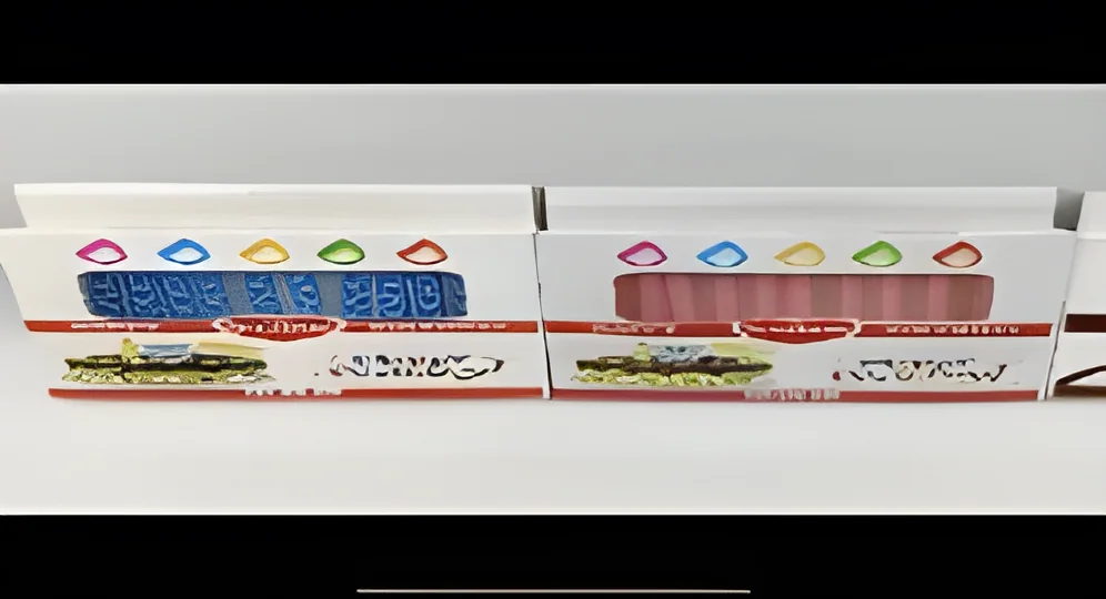Box of 10 Prismatic Crystal Candles