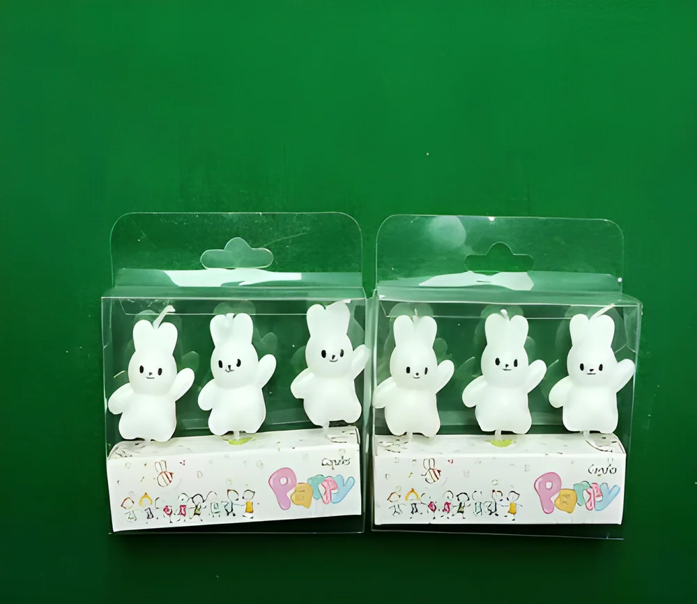 Birthday Candle – PVC White Rabbit