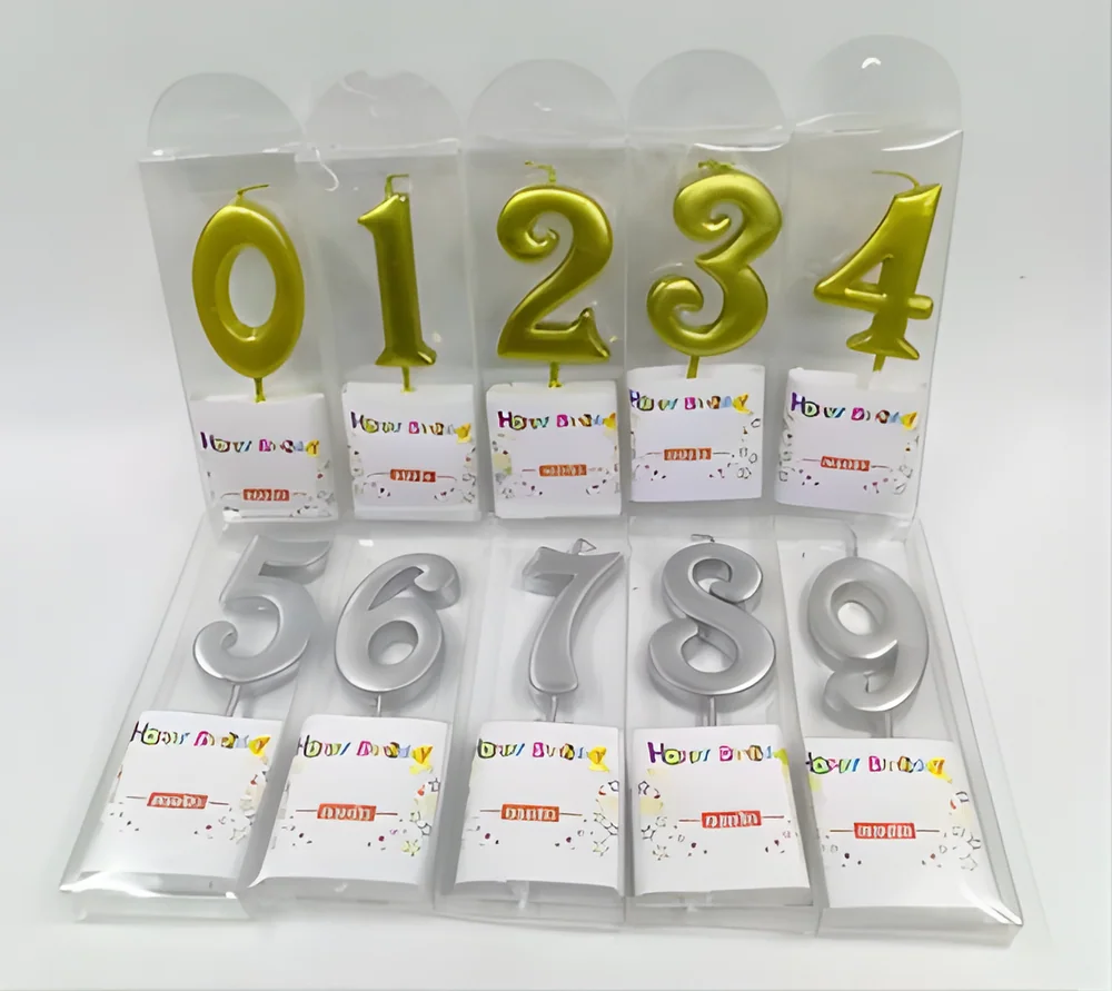 Number Candle – Original PVC Foam Painted Numbers