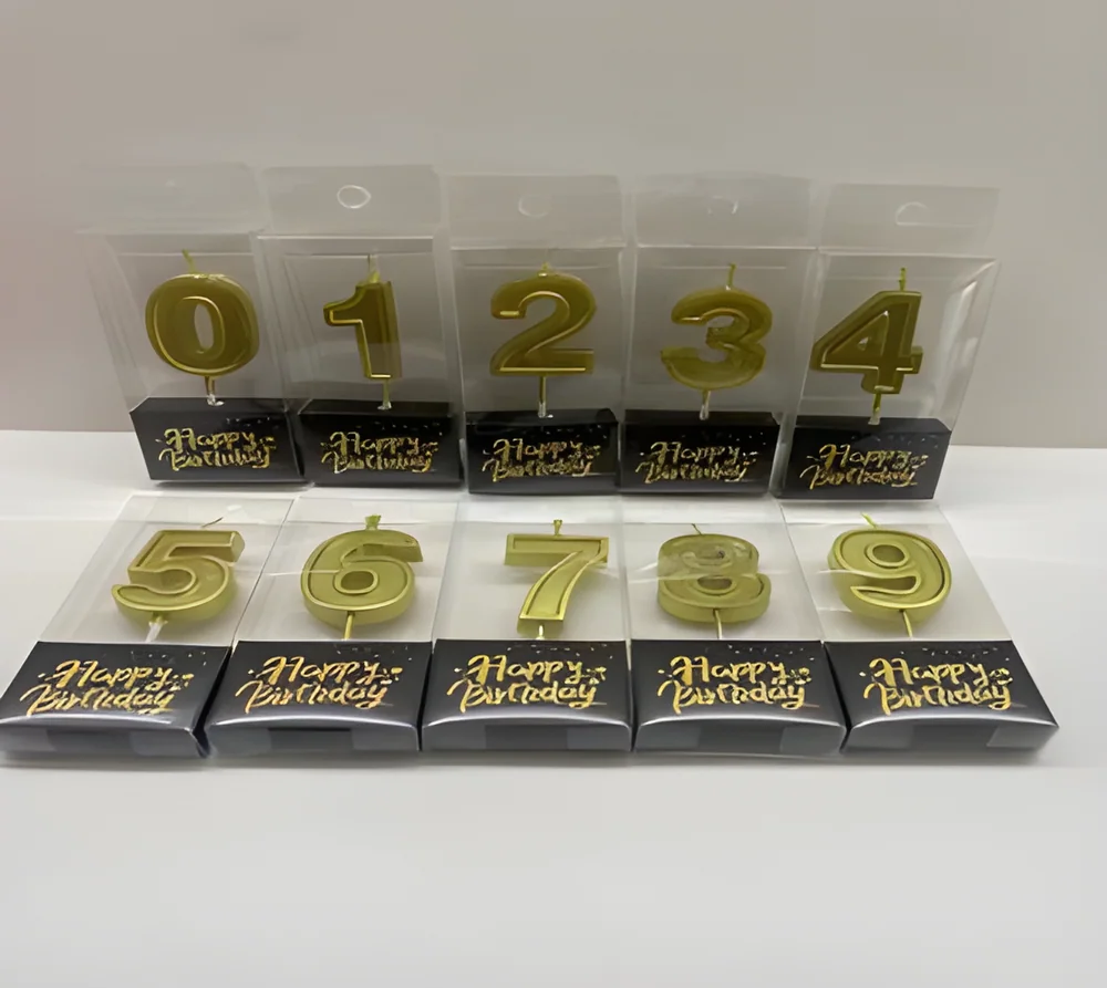 Number Candle – Black Box Slotted Paint Numbers