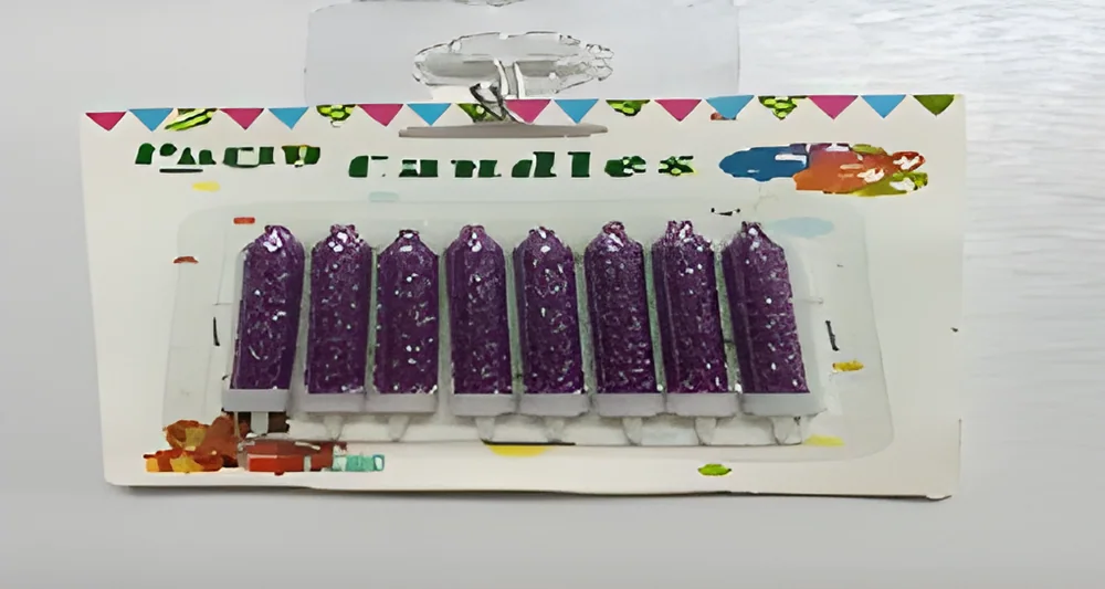 Birthday Candle – Thick 8 Gold Powder Threads
