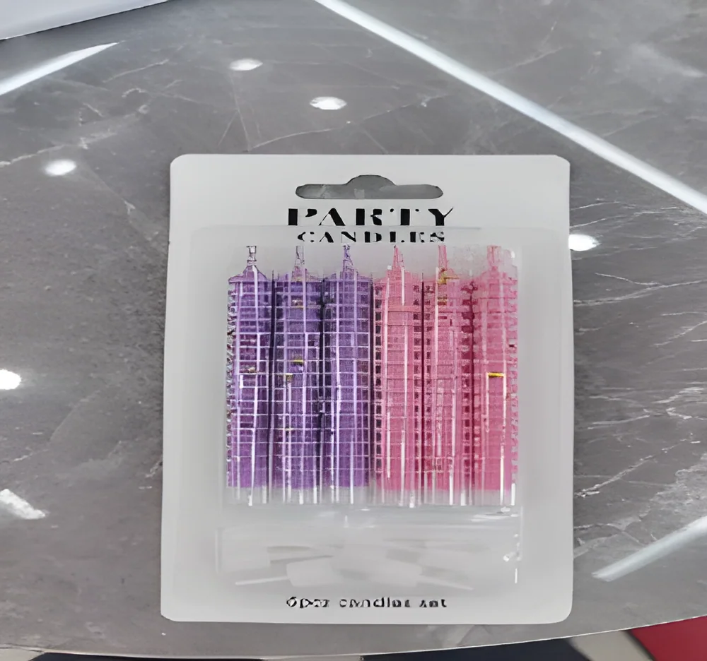 Birthday Candle – Gold-plated Screws + Dots 6 Separate Blister Card