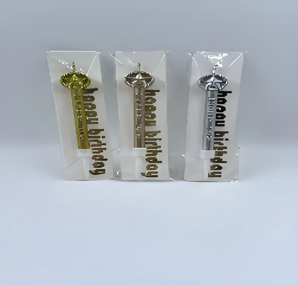 Birthday Candle – Lucky Star Happy Bag Single Gold Plated