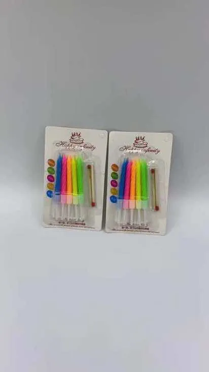 Birthday Candle – Small Colorful + Matches