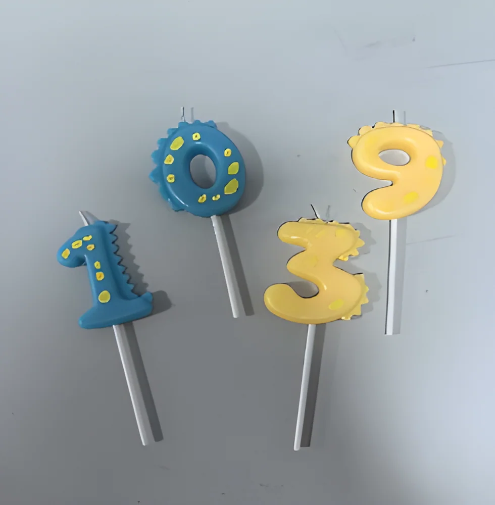 Number Candle – Dinosaur Digital Blister Card Printing Dots