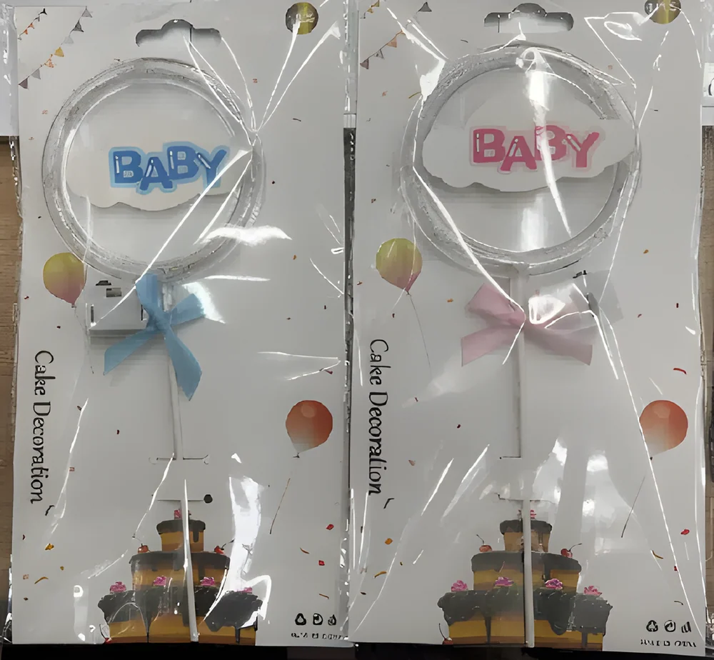 Circle Center LED Light Cake Topper (Baby Style)