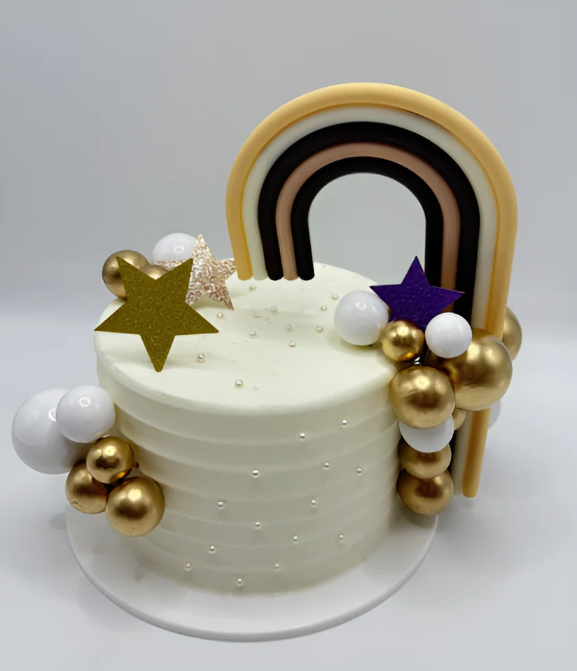 Rainbow Cake Topper Set